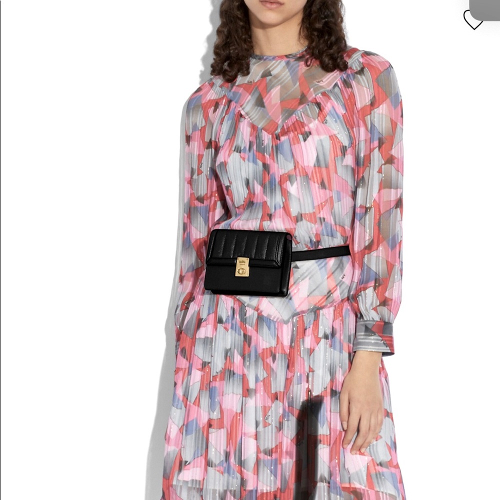 Brand new coach Hutton Belt Bag With Quilting - black